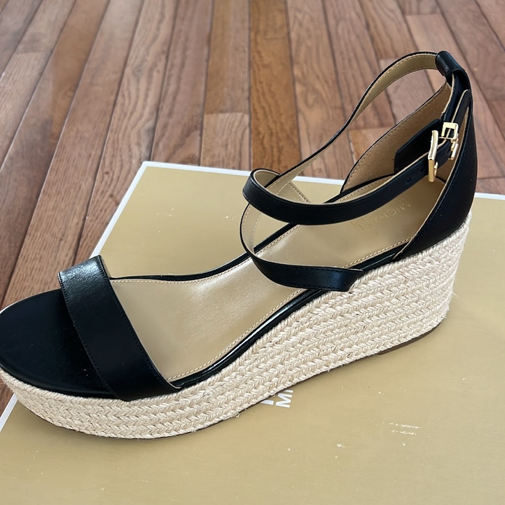 Michael kors Women's Serena Espdarille Wedge Sandals - Picture 8 of 12